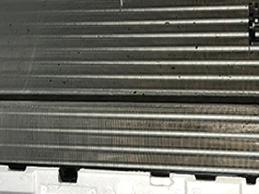 Dirty mouldy coils before cleaning